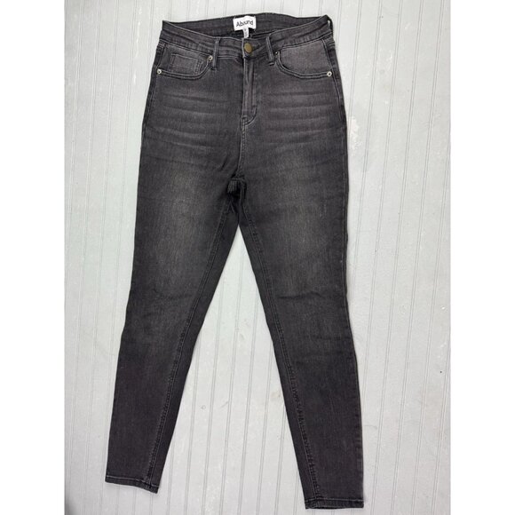 Abound Size 28 Womens Jeans Black Skinny High Rise Stretch - Picture 1 of 3